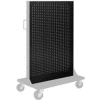 Global Industrial Pegboard Panel For Portable Bin Cart, 36"W x 61"H, Black