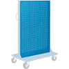 Global Industrial Pegboard Panel For Portable Bin Cart, 36"W x 61"H, Blue