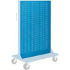 Global Industrial™ Pegboard Panel For Portable Bin Cart, 36"W x 61"H, Blue