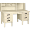 Global Industrial™ Double Pedestal Shop Desk W/ 6 Drawers, 60"W x 28"D, Blue