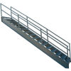 P.W. Platforms 14 Step Steel Industrial Stairway, 36&quot; Step Width - IS36-98G