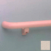 Round Handrail, 1-1/2" Grip, Aluminum Retainer, 12' Long, Khaki Brown