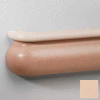 Crescent Series Vinyl Handrail/Crashrail Combination, 5-1/2" High, 12' Long, Desert Sand