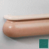Crescent Series Vinyl Handrail/Crashrail Combination, 5-1/2" High, 12' Long, Grotto