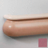 Crescent Series Vinyl Handrail/Crashrail Combination, 5-1/2" High, 12' Long, Victorian Rose