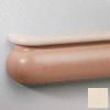 Crescent Series Vinyl Handrail/Crashrail Combination, 5-1/2" High, 12' Long, Eggshell