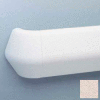 Flex-Action Triangular Handrail/Wall Guard, 5 3/8" Face, Aluminum Retainer, 12' Long, Beige Desert