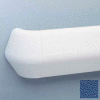 Flex-Action Triangular Handrail/Wall Guard, 5 3/8" Face, Aluminum Retainer, 12' Long, Brittany Blue