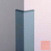 Surface Mounted Corner Guard, 90°, 3'' Wings, 8'H W/Caps, English Rose