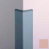 Surface Mounted Corner Guard, 90°, 3'' Wings, 8'H W/Caps, Dawn