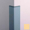 Surface Mounted Corner Guard 90°, 3'' Wings, 12'H W/Caps, Saffron