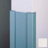 Surface Mounted End Wall 90° Corners, 2'' Wings, 12' Height W/Caps. 6" W, Pearl