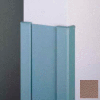 Surface Mounted End Wall 90° Corners, 2'' Wings, 12' Height W/Caps. 6" W, Café Au Lait