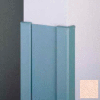 Surface Mounted End Wall 90° Corners, 2'' Wings, 4'H W/Caps, 6"W, Soft Peach, Aluminum