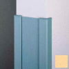Surface Mounted End Wall 90° Corners, 2'' Wings, 4'H W/Caps, 6"W, Saffron , Aluminum
