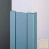 Surface Mounted End Wall 90° Corners, 2'' Wings, 4'H W/Caps, 6"W, Khaki Brown, Aluminum