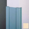 Surface Mounted End Wall 90° Corners, 2'' Wings, 8' Height W/Caps. 6" W, Ivory