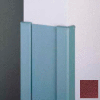 Surface Mounted End Wall 90° Corners, 2'' Wings, 8'H W/Caps, 6"W, Cordovan, Aluminum