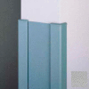 Surface Mounted End Wall 90° Corners, 2'' Wings, 12'H W/Caps, 6"W, Pearl Gray, Recycled Vinyl