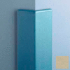 Surface Mounted Corner Guard135°, 3'' Wings, 12'H W/Caps, Harvard Gray