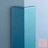 Surface Mounted Corner Guard135°, 3'' Wings, 8'H W/Caps, Lavender Heather