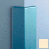 Surface Mounted Corner Guard 135°, 3'' Wings, 12'H W/Caps, Pale Yellow