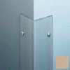 Polycarbonate Surface Mounted 90° Corner Guard, 2-1/2" Wing, 4'H, Tan, Drilled