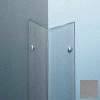 Polycarbonate Surface Mounted 90° Corner Guard, 2-1/2" Wing, 4'H, Gray, Drilled