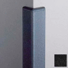 Surface Mounted Corner Guard 90°, 2'' Wings, 4'H W/Caps, Black