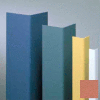 Vinyl Surface Mounted Corner Guard, 90° Corner, 1-1/2" Wings, 4'H, Ginger Spice, Vinyl W/Tape