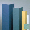 Vinyl Surface Mounted Corner Guard, 90° Corner, 1-1/2" Wing, 4'H, Sage GRN, Vinyl W/Tape