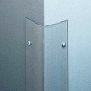 Polycarbonate Surface Mounted 135° Corner Guard, 2-1/2" Wing & 8'H, Clear, Taped