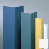 Vinyl Surface Mounted Corner Guard, 90° Corner, 3/4" Wings, 4'H, WH Sand, Vinyl W/Tape