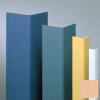 Vinyl Surface Mounted Corner Guard, 90° Corner, 3/4" Wings, 8'H, Toffee, Vinyl W/Tape