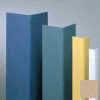 Vinyl Surface Mounted Corner Guard, 90° Corner, 1-1/2" Wings, 12' Height, Tan , Undrilled