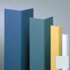Vinyl Surface Mounted Corner Guard, 135° Corner, 1-1/2" Wings, 12'H, BL Ice, Undrilled