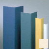 Vinyl Surface Mounted Corner Guard, 135° Corner, 1-1/2" Wings, 8'H, Porcelain, Undrilled