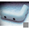 Molded Corner Bumper, 4-1/4" Wing, Gray