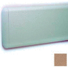 Wall Guard W/Rounded Top & Bottom Edges, Aluminum Retainer, 7-3/4"H x 12'L, Mocha