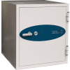Phoenix Safe Datacare 2-Hour Key Lock Fire & Water Resistant Media Safe 2.8 cu ft, Off-White, Steel