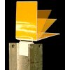 Iflex Guardrail Reflector, Flex Hinge, 2-Sided, Yellow - Pkg Qty 200