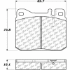 Centric Original Equipment Formula Brake Pads, Centric Parts 100.01451