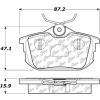 Centric Original Equipment Formula Brake Pads, Centric Parts 100.08380
