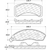 C-Tek Semi-Metallic Brake Pads with Shims, C-Tek 102.01520