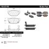 C-Tek Semi-Metallic Brake Pads with Shims, C-Tek 102.03140
