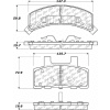 C-Tek Semi-Metallic Brake Pads with Shims, C-Tek 102.03680