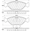 C-Tek Semi-Metallic Brake Pads with Shims, C-Tek 102.04030
