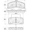 C-Tek Semi-Metallic Brake Pads with Shims, C-Tek 102.04590