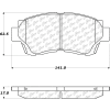 C-Tek Semi-Metallic Brake Pads with Shims, C-Tek 102.04760