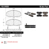 C-Tek Semi-Metallic Brake Pads with Shims, C-Tek 102.04900